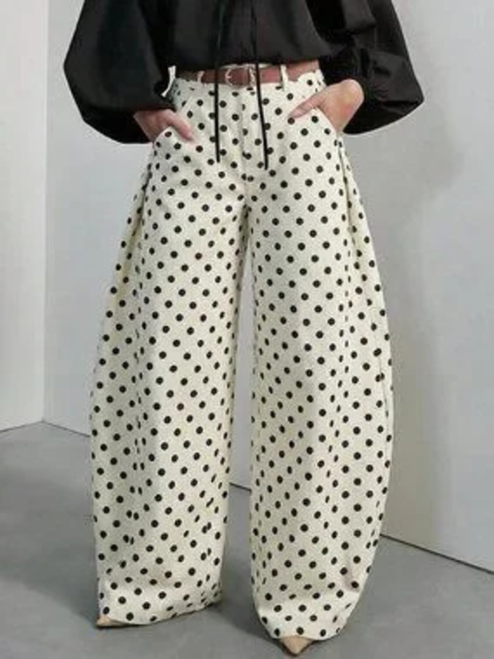 Multicolor Casual Women's Low Rise Baggy Barrel Jean Pant